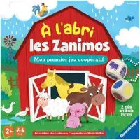 Ravensburger A l'abri les Zanimos Kooperatives Spiel, Bauernhof Spiel, 2 Holz Würfel, 2+ Jahre