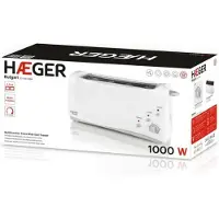 Haeger Bulgari, 2 Scheibe(n), Weiß, Tasten, Niveau, Drehregler, 1000 W, 220 - 240 V, 50 Hz