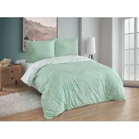 Brotex® Französisches Leinen Satin 220x200, 70x90cm Aspen tree