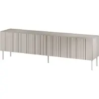 Mirjan 24 TV-Lowboard Isla 200 4D, TV-Schrank mit vier Drehtüren, Wohnzimmer Kollektion (Farbe: Beige)