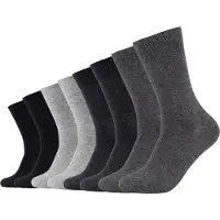 s.Oliver Socken "essentials" 8 Paar, 8 Stk. tlg. mit weichem Bund