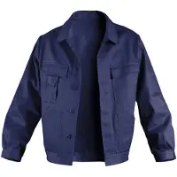 Kübler Funktionsjacke KÜBLER "Bekleidung", Gr. 44, blau (dunkelblau), Obermaterial: 100% Baumwolle CO., Jacken Funktionsjacke