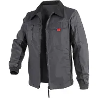Kübler Arbeitsjacke KÜBLER "Bekleidung", Herren, Gr. 44, grau (anthrazit, schwarz), Obermaterial: 65% Polyester PES. 35% Baumwolle CO., Jacken Arbeitsjacke