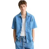 Marc O'Polo Jeanshemd DENIM, Herren, Gr. XL, N-Gr, medium blau, Denim/Jeans, Obermaterial: 100% Baumwolle, regular fit normal, Hemden Jeanshemd, regular