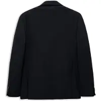 Bugatti Sakko "Stretch", Herren, Gr. 56, 390, marine, 62% Polyester, 33% Viskose, 5% Elasthan, unifarben, regular fit, Sakkos Sakko, mit breitem Spitzrevers