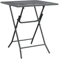 Syfax Gartentisch 60x60x72 cm Streckmetall Anthrazit