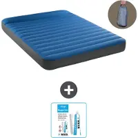 Intex Luftbett - 2 Personen - 152 x 203 x 22 cm - Blau - Inklusive Pumpe - Reperaturset
