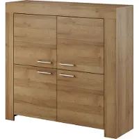 Furniture24 Highboard Sky Kommode mit Türen Riviera Eiche