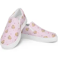Mr. & Mrs. Panda Damenschuhe Bären Liebe Größe 40 1/2 - Rosa - Geschenk, Freizeitschuhe Damen, Blume, Verknallt, Verliebt, Kuscheln, Loafer, Hochzeitstag, Freundin