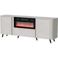 Furniture24 Sideboard 200 X 75 X 39 Cm Kommode Volare Mit Elektrishem Kaschmir
