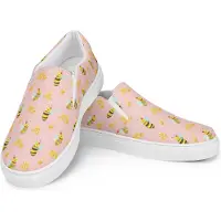 Mr. & Mrs. Panda Damenschuhe Biene Happy Größe 36 - Rosa - Geschenk, Espadrilles, Slipper Für Damen, Loafer