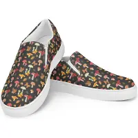 Mr. & Mrs. Panda Damen Slipper Pilze Schmetterlinge Größe 44 - Grau - Geschenk, Mokassins, Pilz Muster, Schmetterling, Loafer, Espadrilles, Für, Nachtfalter, Damenschuhe