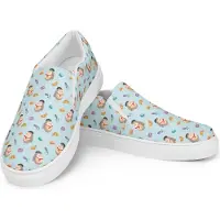 Mr. & Mrs. Panda Slipper Für Damen Eule Frankreich Größe 38 1/2 - Blau - Geschenk, Loafer, La Vie Est Belle, Slip-ons, Halbschuhe, glücklich, Damenschuhe, Eulen