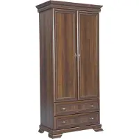 Furniture24 Kleiderschrank Kora KS1 Schrank Drehtürenschrank mit 2 Türen und 2 Schubkasten Samoa King