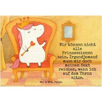 Mr. & Mrs. Panda Puzzle Einhorn Prinzessin Design 1500 Teile - Weiß - Geschenk, Unicorn, Monat, Geburtstagsgeschenk, 1000, 2000, Geburtstag, 500, 300