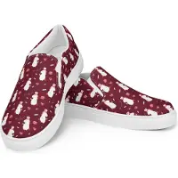 Mr. & Mrs. Panda Damenschuhe Einhorn Krankenschwester Größe 40 1/2 - Rot - Geschenk, Krankenpfleger, Slip-on Schuhe, Unicorn, Loafer Damen, Slipper Für, Krankenpflegerin