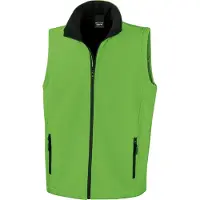 Result Core Herren Softshell Bodywarmer / Gilet RW3699 (M) (Vivid Grün/Schwarz)