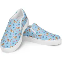 Mr. & Mrs. Panda Halbschuhe Damen Meerschweinchen Weisheit Größe 35 1/2 - Blau - Geschenk, Realität, Loafer, Freizeitschuhe, Mokassins, Spruch, Wunderland, Espadrilles