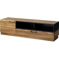 Furniture24 Fernsehschrank Mosaic 25 Lowboard Unterschrank Schrank Eiche Massivholz - fronten, Honigeiche Gebürstet
