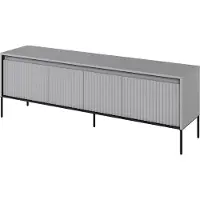 Furniture24 Fernsehschrank Trend TR-05 Tv-Lowboard 167x56x40 cm Unterschrank 4 türen Grau