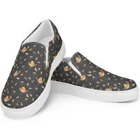 Mr. & Mrs. Panda Mokassins Damen Rotkehlchen Federn Größe 39 - Grau - Geschenk, Spruch Mut, Slipper, Motivation, Loafer, fliegen, Sprüche, Vogel, Lustige, Halbschuhe