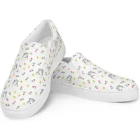 Mr. & Mrs. Panda Slipper Chinchilla Blume Größe 38 1/2 - Weiß - Geschenk, Büro, Loafer Damen, Chaos, Lustige Sprüche, Espadrilles, Für, Chinchillas, Kummer, Mokassins
