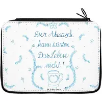 Mr. & Mrs. Panda Federmäppchen Der Abwasch kann warten - Geschenk, Lebensweisheit, Weisheit, Mäppchen, Federtasche, Leben Spruch, Dekoration, Reise, Küche Deko, Etui