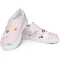 Mr. & Mrs. Panda Loafer Einhorn Happy Größe 41 - Rosa - Geschenk, Damen, Freude, Halbschuhe, Unicorn, Einhörner, Lachen, Damenschuhe, Slipper, glücklich