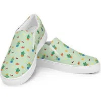 Mr. & Mrs. Panda Loafer Kaktus Sonne Größe 35 1/2 - Grün - Geschenk, Damenschuhe, Liebeskummer, Kakteen, Motivation, Halbschuhe Damen, Scheidung, Mokassins, Trennung