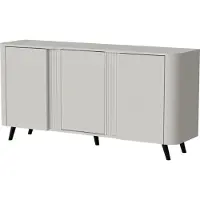 Furniture24 Sideboard 151 X 75 X 39 Cm Kommode Volare 3 Türiger Kaschmir