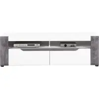 Furniture24 Tv Schrank BRANDO B1, Lowboard, Unterschrank, Fernsehenschrank mit 2 Schubladen