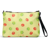 Mr. & Mrs. Panda Damentasche Apfel Traum - Gelb - Geschenk, Clutch, Crossbody Bag, Umhängetasche Damen, Muster, Tasche, kleine