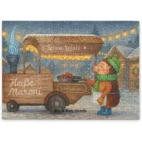 Mr. & Mrs. Panda Puzzle Igel Maronen Design 192 Teile - Weiß - Geschenk, 1000, Weihnachten, 1500, Duft, 500, Kastanien, 300, Weihnachtsmarkt, Puzzlespiel