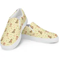 Mr. & Mrs. Panda Stoffschuhe Damen Otter Blumenstrauß Größe 36 - Gelb - Geschenk, Niedlich, Loafer, Seeotter, Schlupfschuhe, See, Mokassins, Süß, Espadrilles
