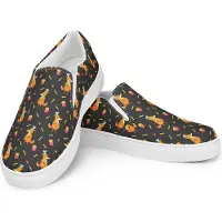 Mr. & Mrs. Panda Loafer Damen Fuchs Pommes Größe 42 1/2 - Grau - Geschenk, Muster, Slipper Für, Pomes Frites, Schlupfschuhe, Mokassins