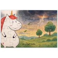 Mr. & Mrs. Panda Puzzle Einhorn Wut Design 24 Teile - Weiß - Geschenk, Unicorn, Einhörner, 500, 1500, Legespiel, 1000, 2000, Nein, Lustig, Büro