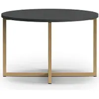 FURMEB Patryk Hojka Furmeb24 - PULA - Couchtisch mit geraden Metallbeinen , Marine-Matt.