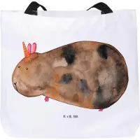 Mr. & Mrs. Panda Reisetasche Einhorn Meerschweinchen - Weiß - Geschenk, Einhörner, Stoffbeutel, Unicorn, Laptoptasche, Meerschwein, Strandtasche, Tasche, Meericorn