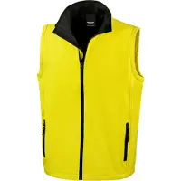 Result Core Herren Softshell Bodywarmer / Gilet RW3699 (2XL) (Gelb/Schwarz)