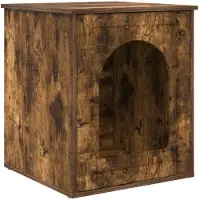 vidaXL Katzenhaus Räuchereiche 53 x 52 x 62 cm Holzwerkstoff