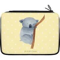 Mr. & Mrs. Panda Schulmäppchen Koalabär - Gelb Pastell - Geschenk, Schlafzimmer, Schlampermäppchen, Bär, Malmappe, Mäppchen, Koala, Federmappe, Federmäppchen, Traumland