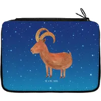 Mr. & Mrs. Panda Federtasche Sternzeichen Steinbock - Sternenhimmel Blau - Geschenk, Mäppchen, Bock, Etui, Federmäppchen, Ziege, Steinböcke, Geburtstag Dezember