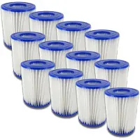 Bestway 12er Set Poolfilter Gr. 2 58094 Filterkartusche Filterpatrone Reinigung