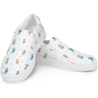 Mr. & Mrs. Panda Loafer Big Band Größe 43 - Weiß - Geschenk, Mokassins, Maus, Damenschuhe, Espadrilles, Elefant, Gitarre, Musik, Lustige Sprüche, Damen, Halbschuhe, Hund