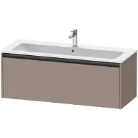 Duravit Ketho.2 Waschtischunterbau wandhängend, 1 Auszug, 1210x440x480mm, für ME by Starck 233612,236112, K25065043430000, Farbe: Basalt Matt Dekor