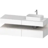 Duravit Waschtischunterschrank Qatego 160x55x60cm, w m/we m, Pl, Beck. re