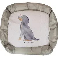 Mr. & Mrs. Panda Hundesofa Gordon Setter Lebensretter - Grau Pastell - Geschenk, Shetter, Hundebett, Jagdhund, Muttertag, Valentinstag, Vatertag, Hund, Dankeschön