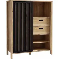 Furniture24 Wohnzimmerschrank Jytana Jtnr323L Highboard Kommode 103X130X40 Cm