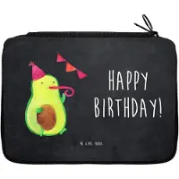 Mr. & Mrs. Panda Federtasche Avocado Geburtstag - Kreidetafel - Geschenk, Happy Birthday, Federmappe, Bleistiftetui, Feier, Schlampermäppchen, Party, Mäppchen, Alles Gute