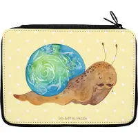 Mr. & Mrs. Panda Etui Schnecke Sir - Gelb Pastell - Geschenk, Mäppchen, Schüleretui, Motivation, Federmäppchen, Schlampermäppchen, Lustige Sprüche, Lebensmut, Weisheit